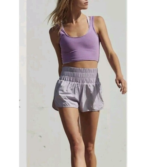 Free People Movement The Way Home Shorts Purple Lavender Size Small - Picture 2 of 8